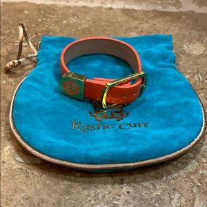 Orange rustic cuff